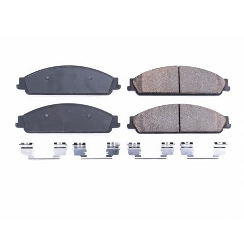 Image of PowerStop Front Brake Pads for Ford Five Hundred 2005-07 |Freestyle 2005-07 |Taurus 2008-09 |Taurus X 2008-09 |Mercury Montego 2005-07 - Z17 Ceramic Brake Pads with Installation Hardware, 17-1070