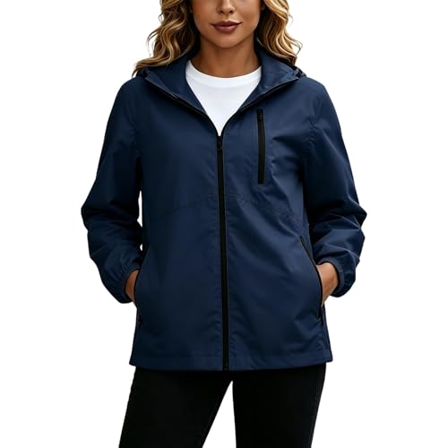 Chubasquero mujer impermeable ligero para ciclismo senderismo