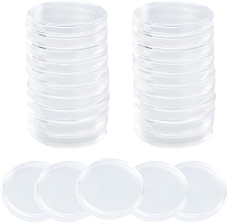 30PCS Clear Coin Holder Capsules, 40.6mm Round Plastic Air Tight ...