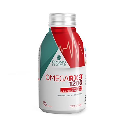 Omega RX3 1200 - Complemento alimenticio - A base de Omega 3 - Aporta energía al organismo - 120 perlas