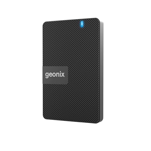 GEONIX PowerShell S3 1TB Portable External Hard Drive 2.5-Inch SATA USB 3.1, Up to 5Gbps with UASP Support, Tool-Free Setup, LED Indicator, Compatible with Windows/Mac/Linux (3 Yr Warranty)(Black)