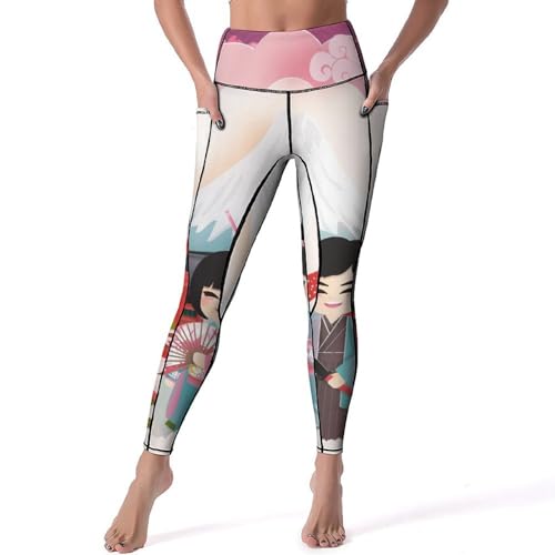 Legging femmes de sport Le Japon taille haute pour vos séances de gym
