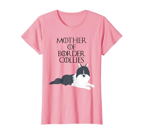 Cute Funny & Unique Border Collie Dog Mom T-Shirt & Gift T-Shirt for Women Girls Kids