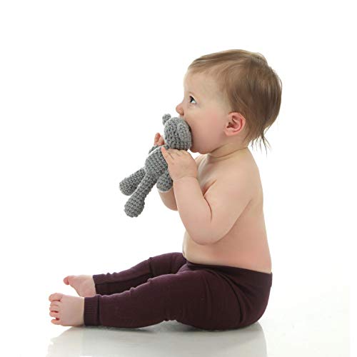 Silky Toes Baby Leggings, Toddler Seamless Soft Cotton Knit Pants for Girls and Boys (2-4 Years, Indigo) - Thumbnail 3
