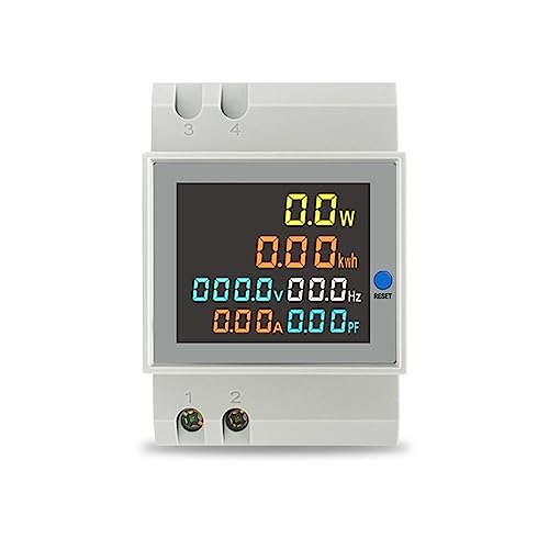 Voltmètre Ampèremètre Din Rail LED LCD Compteur d'énergie AC 80-300V