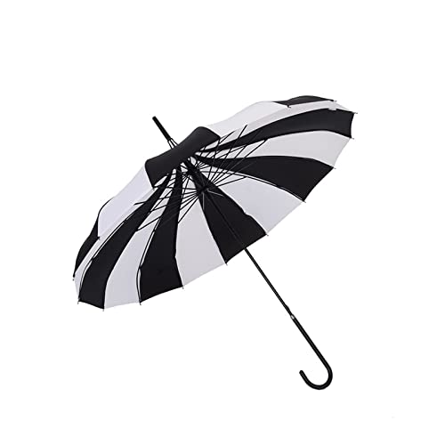 Parapluie pagode rétro au motif rayé pour sublimer les jours gris