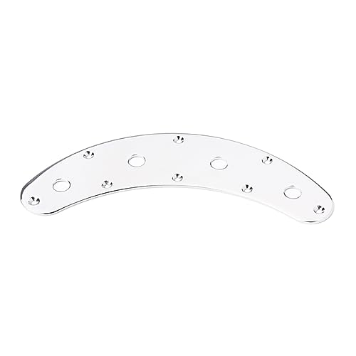 BESTonZON Guitar Parts 10mm Hole Diameter Curved Control Plate Metal Iron Bass Guitar Accessory