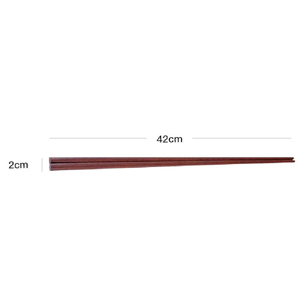 Baguettes de cuisine en bois extra longues de 42 cm, pour nouilles, cuisine, friture, baguettes japonaises coréennes réutilisables, baguettes pour casserole chaude B