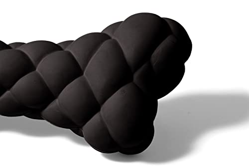 DURATOY Knobbly Bone Hundespielzeug,Langlebiges Kauspielzeug aus Gummi für starke Kauer,Quietschendes interaktives Spielzeug, ungiftig und antiallergen, perfekt für die meisten Hunderassen