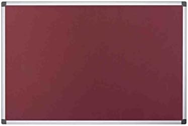 Bi-Office Notice Board Maya, Grey Felt, Aluminium Frame, 90 x 60 cm