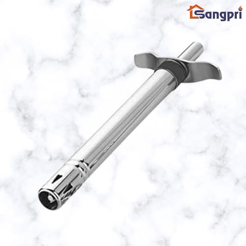 Image of Small Gas Stove BBQ Grill Stand | Barbecue Grill Set with Grill Jali, 2 Skewers, Gas Lighter & Silicone Spatula and Oil Brush | For Tandoori, Paneer Tikka & Kebabs