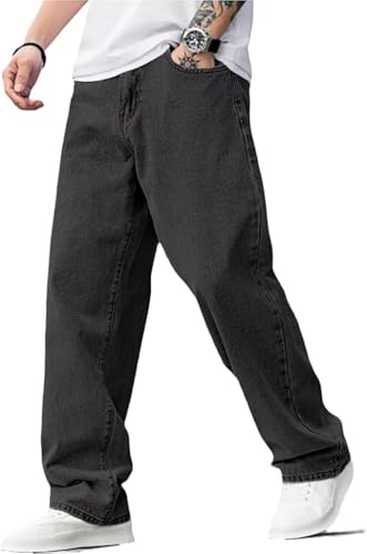 Image of Baggy Jeans for Men Y2K Streetwear Vintage Wide Leg Loose Fit Denim Pants Hip Hop Skater Carpenter Jeans