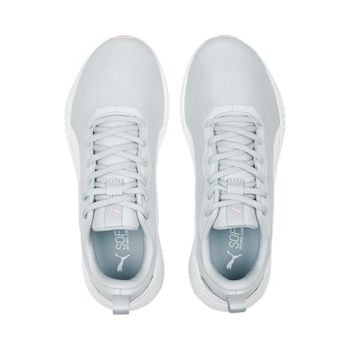 PUMA PUMA Flyer Flex, Men's Road Running Shoe, Platinum Gray Rose Dust PUMA White, 5.5 AU