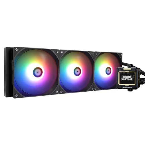 Thermalright AIO CPU Cooler FW420 Black ARGB Desktop Liquid Cooler with LCD Display Supports Intel LGA 1700/1200/115X/2066, AMD AM5/AM4