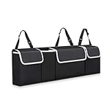 ZQRHHWINY Organizador Maletero Coche, para Seat Ibiza 6F 2017-2022 2023 Antideslizante Ajustable Organizador Coche Maletero Capacidad Organizador Respaldo Asiento
