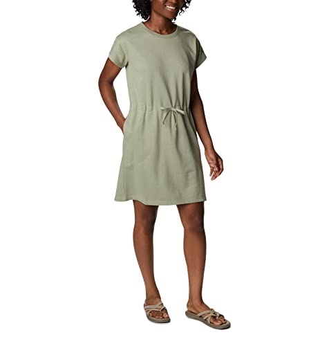 Columbia Women's Trek French Terry Dress, Safari Heather, Large #TOP4
