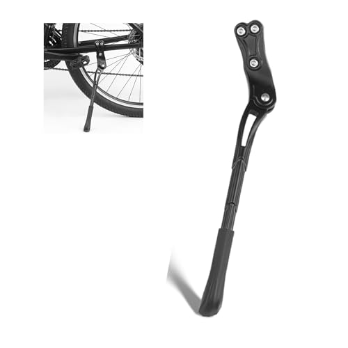 AgeHaobao Bike Kickstand for Trek 7.9 FX 700 7000 710 714 720 720 multitrack 730, Heavy Duty Aluminum Alloy Bicycle Stand with Wide Non-Slip Base Built-in Spring Mechanical Structure Tip-Free,Black