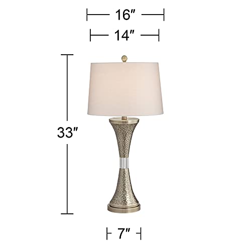 360 Lighting Farley Hammered Brass Table Lamp #TOP30
