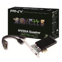 Tarjeta gráfica PNY Quadro NVS 300 GDDR3 de 512 MB con conexión Dual-DVI para torres de oficina