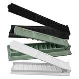 Hosrivae Bauchmuskel-Fleischverteiler, Camping, einmal gleichmäßig, Partys, schwarz, Werkzeugspieße, 2 Gartenmacher am manuellen Spieß, Presse, Grill, offener langer Kebab (1 Stück, grün)