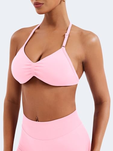 Image of VOYJOY Impact Strappy Bra Sports Bras for Women Basic Workout Gym Yoga Bra