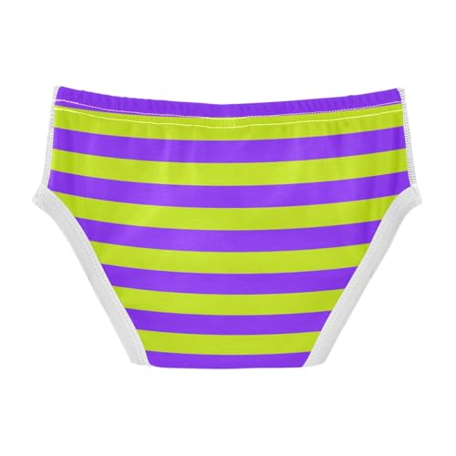Green Purple Stripe Toddler Boy's Underwear 2T2