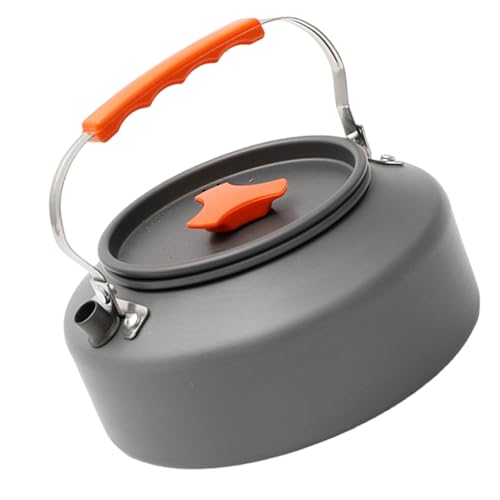 Macetas de camping, calderas de agua, de aluminio, para exteriores, tetera portátil, para colgar, utensilios de cocina para camping, viajes