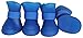Pet Life ® 'All-Terrain' Year-Round Waterproof Rubber Dog Booties Paw Protectors with Rubberized Micro-Grips -Set of 4 Dog Shoes