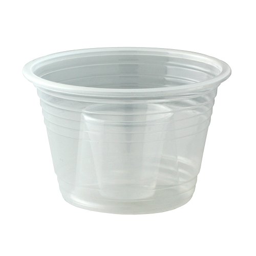 Zappy ZP-113C-50 Neon Clear Jager Bomb Cups Disposable Plastic Party Bomber Power Bomber Jager Bomb Cups Cool Double Shot Glass Glasses Shot Cup Cups Jager Bomb Glasses thumb #1