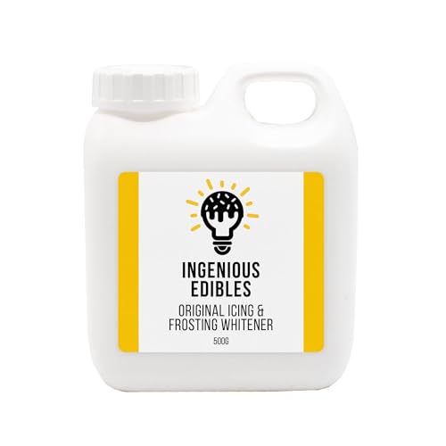 Ingenious Edibles Icing & Frosting Whitener, White Food Colouring (500 g (Pack of 1))