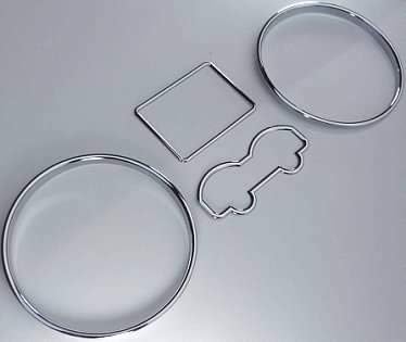 Chrome Speedometer Gauge Dial Rings Bezel/Trim for VW Golf 4 MK4 Passat 3B B5 T4 Van
