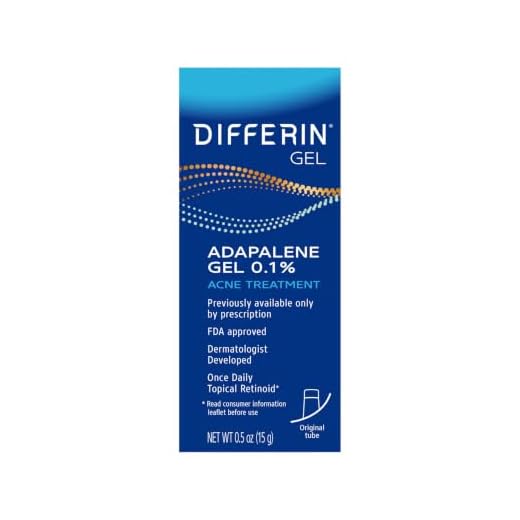Acne Treatment Differin Gel, 30 Day Supply, Retinoid Treatment for Face with 0.1% Adapalene, Gentle Skin Care for Acne Prone Sensitive Skin, 15g Tube