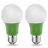 LED Grow Light Bulbs for Indoor Plants, 8W 2200K A19 Grow Bulb, 60 Watt Equivalent Full Spectrum Grow Light Bulb, 800lm, E26 Base, UL Listed，2-Pack