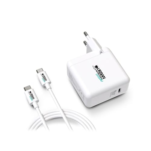 Chargeur GaN 65W USB C Urban Factory Cyclee pour Ordinateur Portable