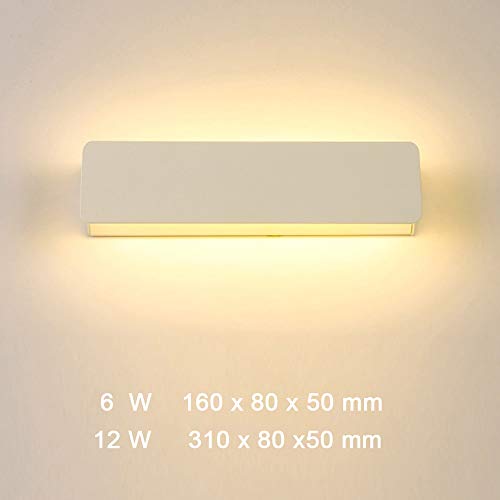 Lámpara de pared LED interior de diseño minimalista con acabado blanco de calidad 3