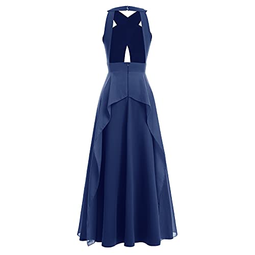 Image of Women Transformer Hi Low Evening Long Prom Dress Halter Convertible Multi Way Spaghetti Strap Wedding Cocktail Maxi Gown