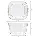OGGI Acrylic Square Party Tub - Clear Beverage Cooler w/Handles, Wine Cooler, Beer Chiller, Ideal Party Tubs for Drinks, Use Ice Tub for Indoor or Outdoor Bars, 16.75