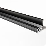 Continuous Geared Aluminum Hinges, Heavy Duty, 83-95 Inches High, 180° Opening – Hidden Screws, Suitable for Any Residential or Commercial Door (Black, 83)