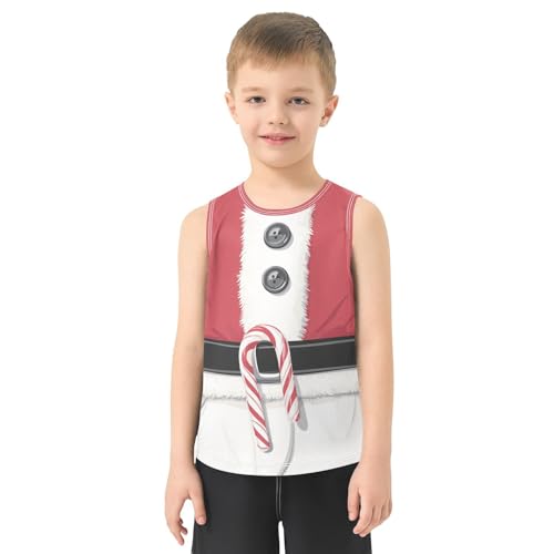Boys Tank Top Shirts Stripes Summer Sleeveless T-Shirts Crew Neck for Kids Clothing Children2