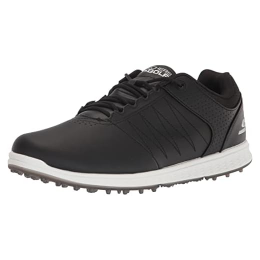 Skechers Men's Pivot Spikeless Golf Shoe, Black, 13