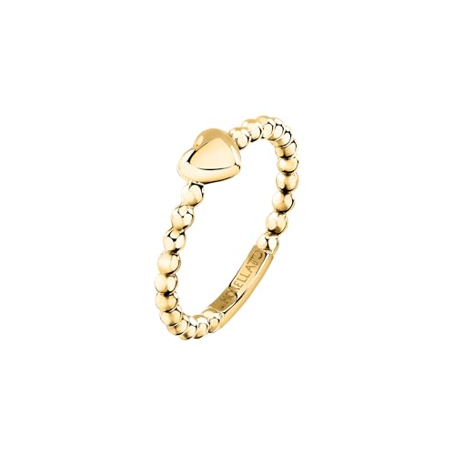 Morellato Anello Donna in Acciaio Dorato con Cuore, Collezione TALISMANI, Regalo Amica