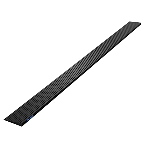 LIEKUMM Rampa Umbral Puerta de Goma 90x5x1cm, Antideslizante, Capacidad 650 kg