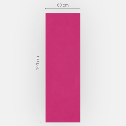 Tapis Magnétique Cuisine 60x190 Rose Rectangulaire Mat