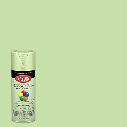 Image of Krylon K05510007 COLORmaxx Spray Paint, Aerosol, Celery