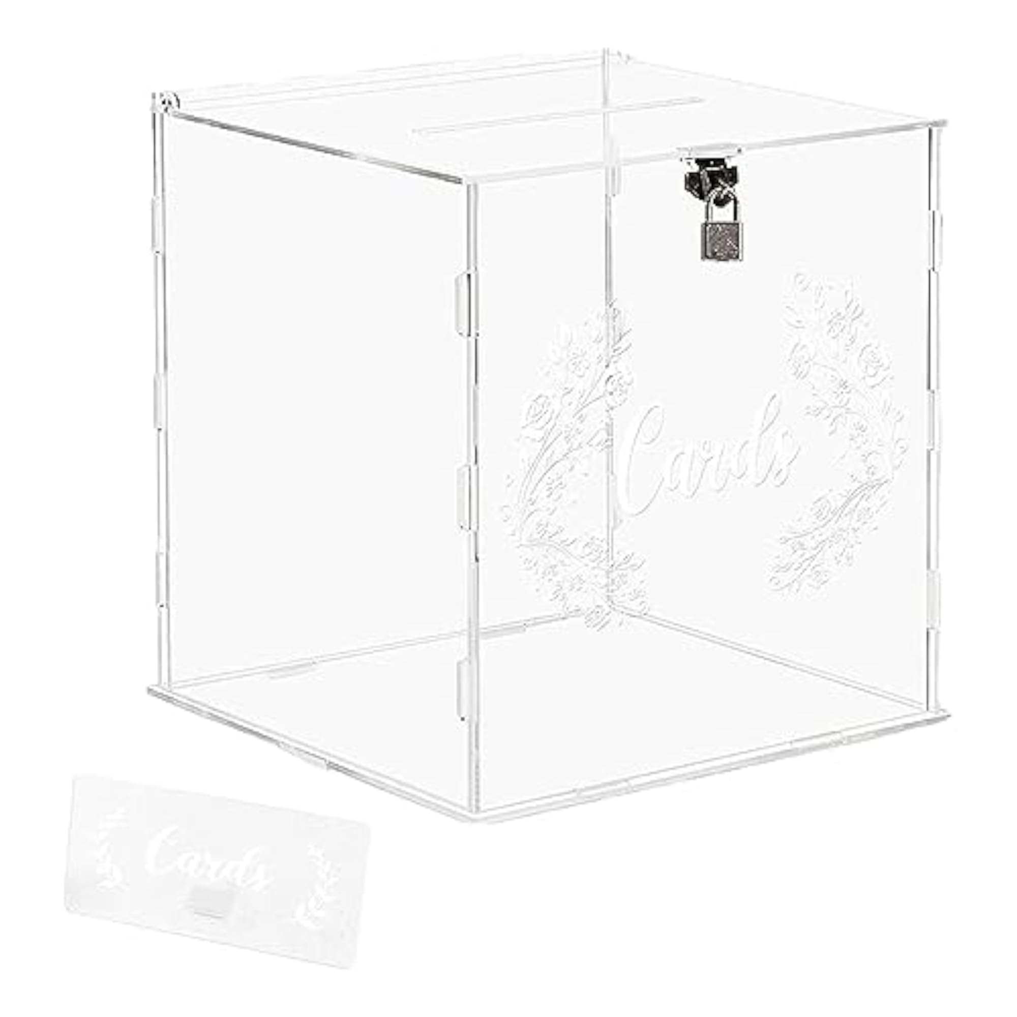 Acrylic Wedding Cards Box for Celebration, Elegant