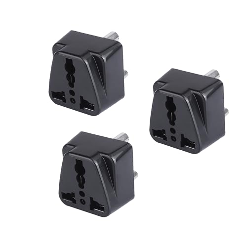 Image of MX USA to India Converter Plug - World Travel Adapter for USA, UK, China, Canada & More - 3-Pin Type D Plug Adapter for India