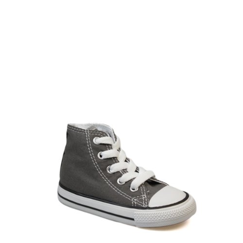 Image of Converse Unisex Baby Chuck Taylor All Star Hi Top (Inf /Tod) - Charcoal - 2 Infant