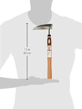 Japanese Weeding Sickle Very Sharp Edge Quick Work (Full Size)
