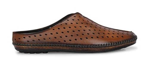 Image of Server Loafers for Men | Mules Clogs Open Back Loafers | Party Ethnic Wear Shoes | Men's Casual Shoes | Comfortable Fashion Shoe with TPR Sole