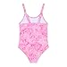 Ewbob Girls One Piece Swimsuit Quick Dry Swimwear Adjustable Straps Beach Bathing Suit for 5-14 Years(C13-003)-Pink-9-10Y